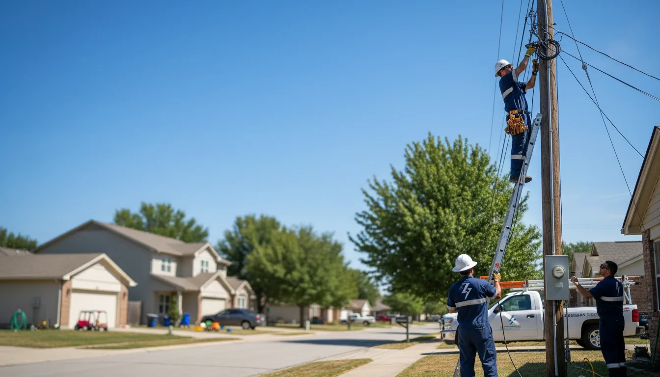 Residential electrician providing installation services in Richland, IA